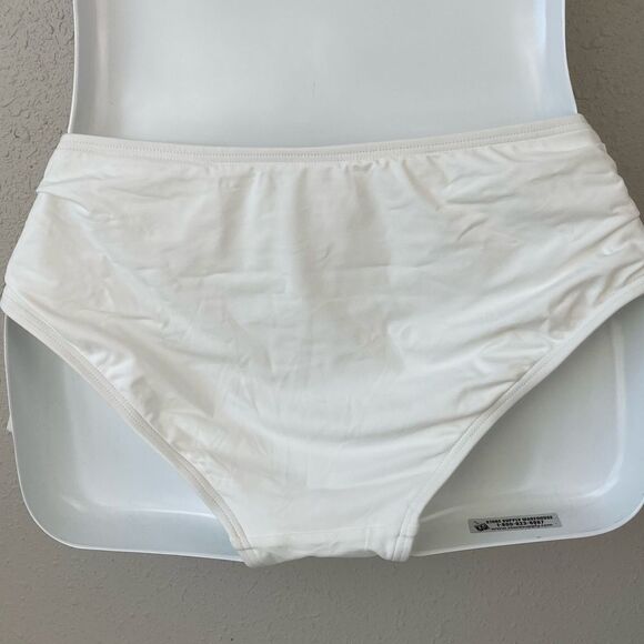NWT MICHAEL Michael Kors White Bikini Bottoms Size M - Picture 3 of 3